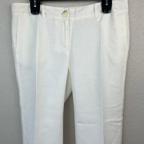 LOFT Linen Marisa Dress Pants Size 10 Petite EUC - Picture 2 of 6